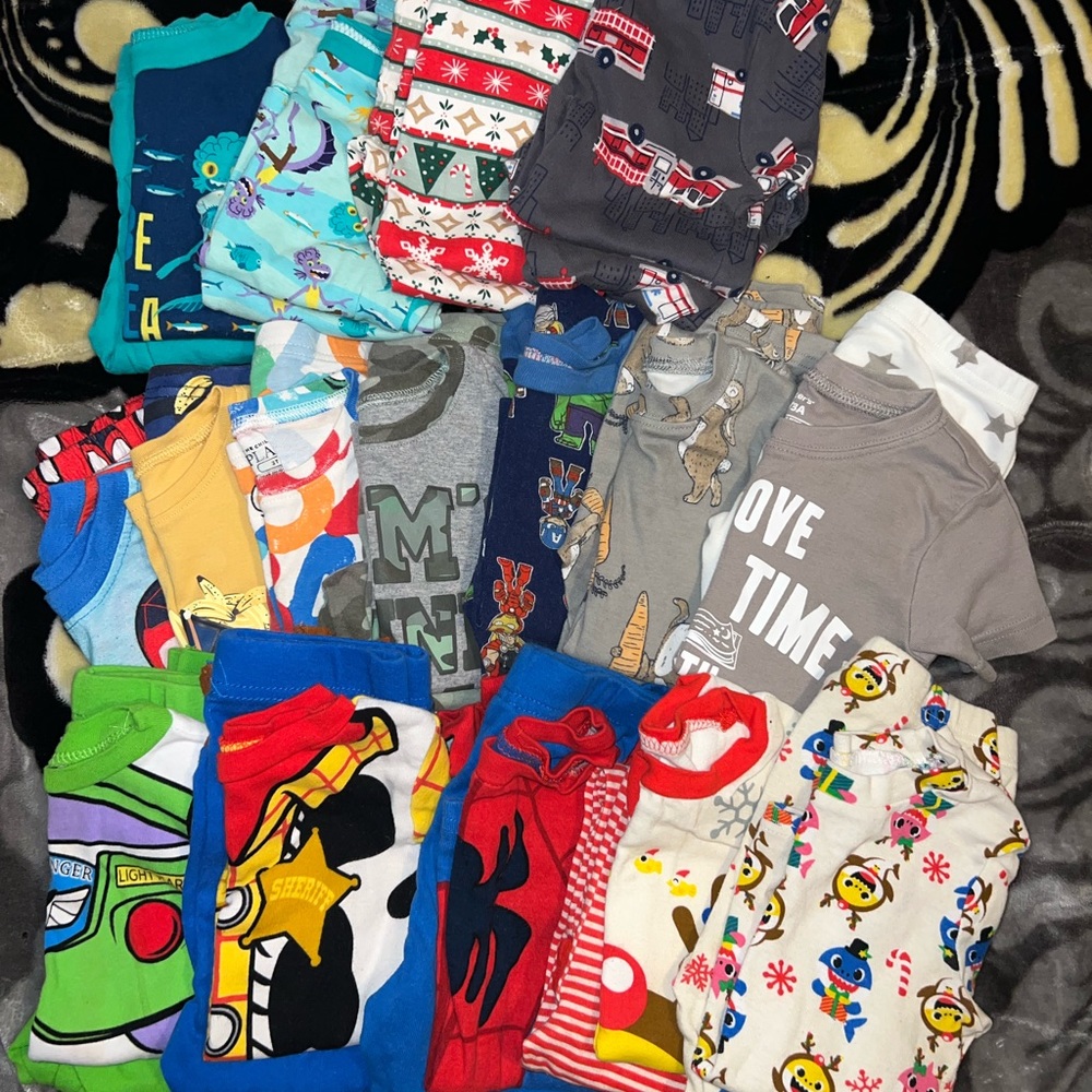 Toddler Boys *16 Pairs* Pajama Sets BUNDLE